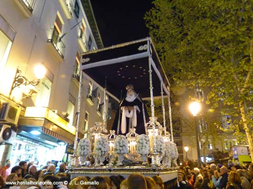 Procesión del Silencio Cristo de la Fe Barrio de las Letras Madrid Spain 2012