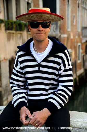 Gondolero de Venecia