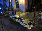 Accccidente de trafico calle de Atocha taxi toyota prius Madrid 3 febrero 2013