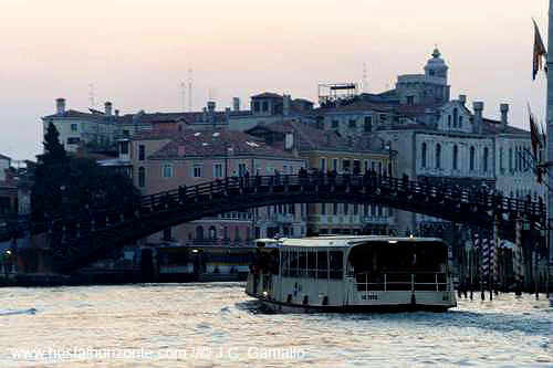 Puenete de la Accademia en el gran canal de Venezia