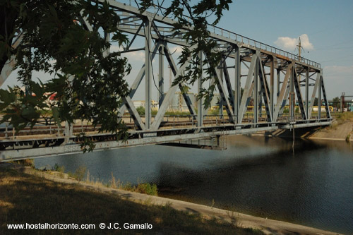 Puente canal en Cherbnobil