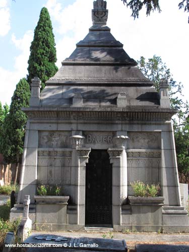 Bauer Mausoleum British cemetery Madrid Spain