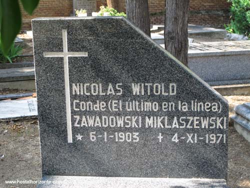 Nicholas Witold Count  Zawadowski Miklaszewski  British Cemetery Madrid  Spain