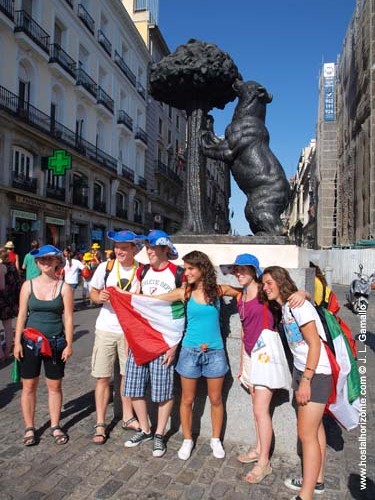 Jornada Mundial de la Juventud. Madrid Spain 2011. Puerta del Sol.