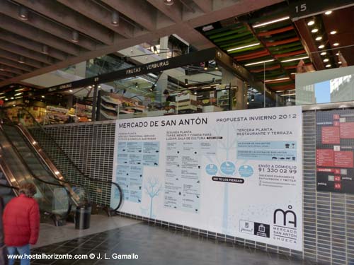 Mercado de San Anton. Barrio de Chueca Madrid Spain 2012