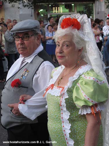 Chulapos Verbena de la Paloma Virgen de la Paloma Latina Madrid Spain